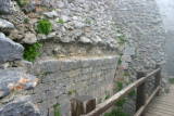 Château de Montségur - Donjon : Mur de la citerne.