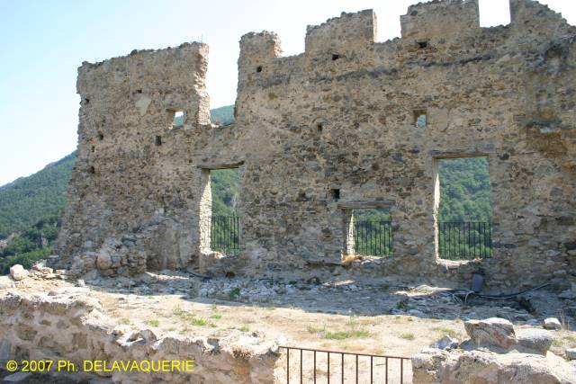 Château d'Usson-les-Bains - Aile de l'Aude. La salle à manger.