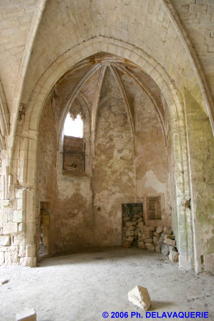 Notre Dame d'Alet - La salle capitulaire : intérieur.