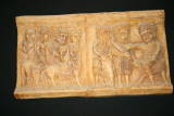Abbaye Sainte Marie d'Orbieu - Cours du palais vieux : bas relief.