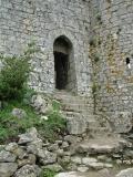 Peyrepertuse - Vieux donjon : l'entrée