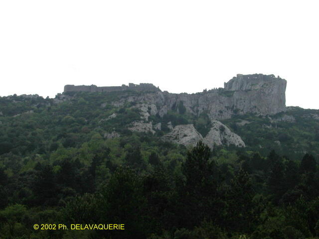 Peyrepertuse - Vue générale du château