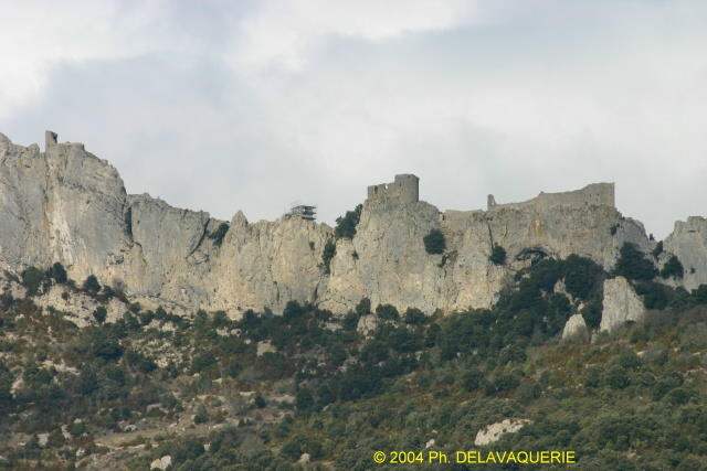 Peyrepertuse - Vue générale du château