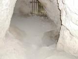 Puilaurens - Donjon : Galerie souterraine (extrémité Nord du château).