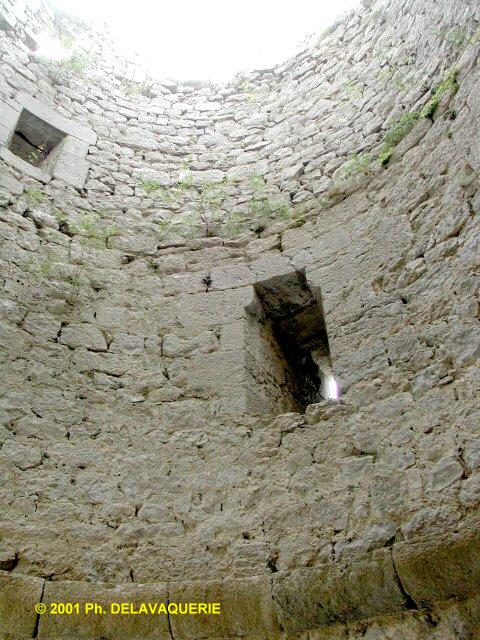 Puilaurens - Tour Sud : intérieur.