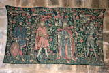 Puivert - Le Donjon : Salle du niveau 2 du donjon : Tapisserie.