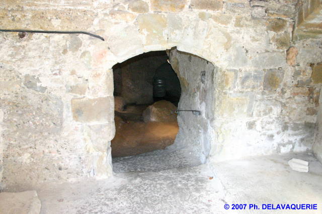 Abbaye de Saint-Hilaire - Celliers : entrée.