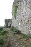 Château de Termes - Rampe d'accès et barbacane.