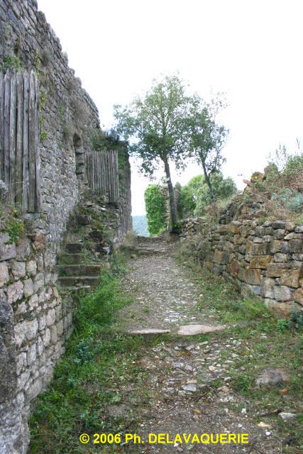 Château de Termes - Enceinte extérieure sud.