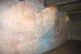 Château de Villerouge Termenès - Salle du rez-de-chaussée : Sur le mur les restes d'une fresque.