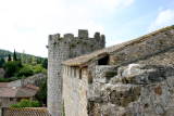 Château de Villerouge Termenès - Remparts : Vue d'une des tours.