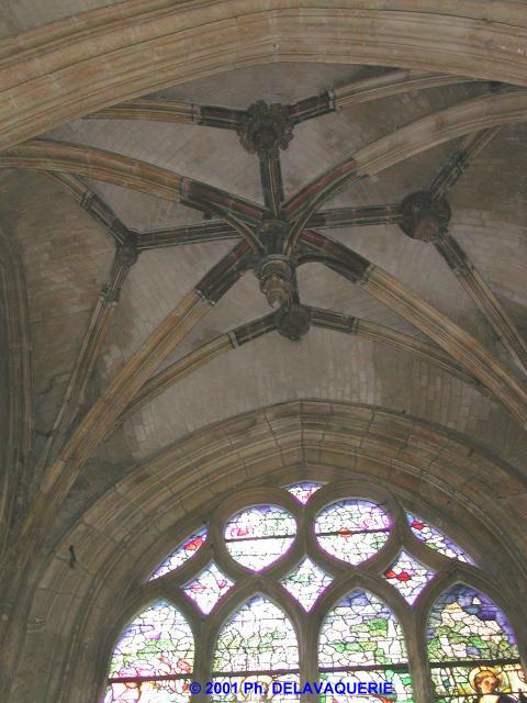 Eglise Saint-Etienne de Beauvais - Vue d'une voûte
