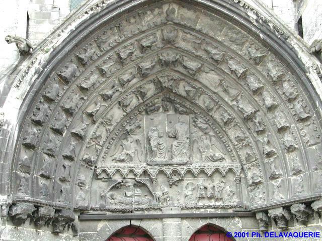 Eglise Saint-Etienne de Beauvais - Détail du portail côté Ouest