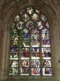 Eglise Saint-Etienne de Beauvais - Grande verrière de la chapelle Saint-Eustache ou des Malinguehen