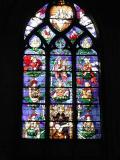 Eglise Saint-Etienne de Beauvais - Déambulatoire : vitrail de "L'arbre de Jessé"