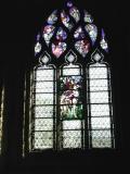 Eglise Saint-Etienne de Beauvais - Chapelle Notre-Dame de Lorette ou de Saint-Sébastien : implantation de débris de verrière retrouvés au XIXe siècle dans une dépendance de l'église