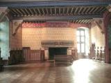 Château de Pierrefonds - Salle de réception. On voit la porte qui donne vers la salle des plâtres de travail.