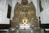 Abbaye Sainte Marie d'Arles-sur-Tech - L'église : La chapelle des Saints Patrons Abdon et Sennen. Retable du XVIIe siècle.