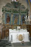 Abbaye Sainte Marie d'Arles-sur-Tech - L'église : Chapelle St Joseph. Retable du XVIIIe siècle.