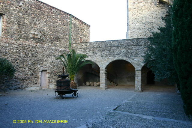 Château royal de Collioure - La cour d'honneur XIIIe et XIVe