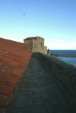 Château royal de Collioure - Fortifications : chemin de ronde.