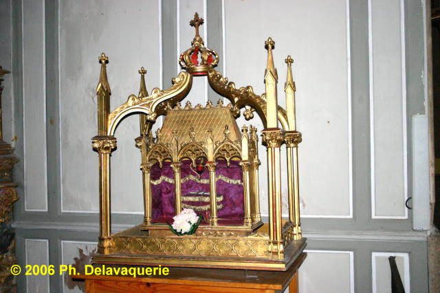 Eglise Notre Dame des Anges de Collioure - Retable de Saint Vincent : Reliquaire.