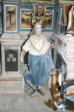 Chapelle Saint Pierre du Chteau de Corbre - Chapelle latérale : statue.