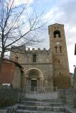 Eglise ste Marie de Corneilla de Conflent : l'entrée et le clocher