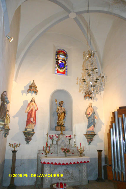 Eglise Saint Martin de Corneilla de la Rivière - Chapelle de St Joseph située dans l'ancienne chapelle de la Sanch.