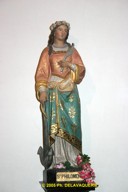 Eglise Saint Martin de Corneilla de la Rivière - Chapelle du christ : Ste Philomàne.