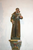 Eglise Saint Martin de Corneilla de la Rivière - Chapelle de St Joseph : Statue de St antoine de Padoue.