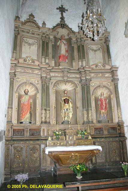 Eglise St-Etienne d'Ille-sur-Têt - Retable de Saint-Boniface.