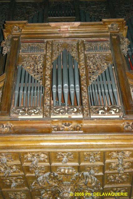 Eglise St-Etienne d'Ille-sur-Têt - L'orgue (XVIIIe siècle).