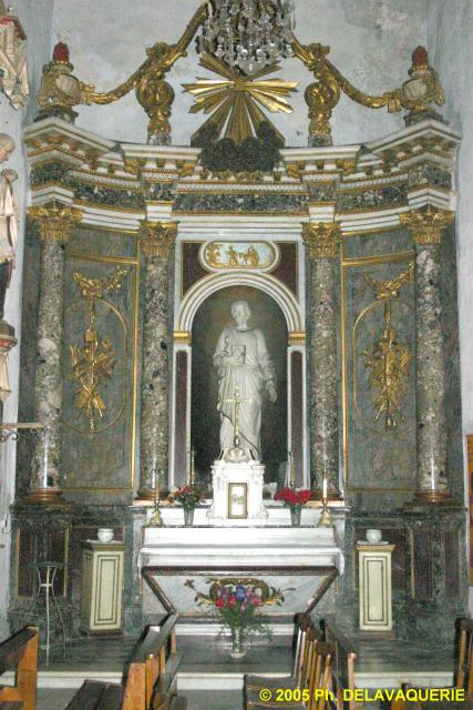 Eglise St-Etienne d'Ille-sur-Têt - Retable de Saint Joseph.