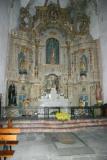 Eglise St-Etienne d'Ille-sur-Têt - Chapelle du rosaire avec devant la tombe du chanoine Bonafont.