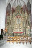 Eglise St-Etienne d'Ille-sur-Têt - Grand retable du XVIIIe siècle construit pour la confrérie du Saint-Sacrement.