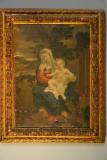 Eglise Sainte-Eulalie de Millas - Notre Dame du Rosaire. Huile sur toile - Fin XVIIIe / début XVIIIe.