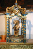 Eglise Notre-Dame de Néfiach - Chapelle du Rosaire : Cadireta (petite chaise) destinée à être portée par des femmes.