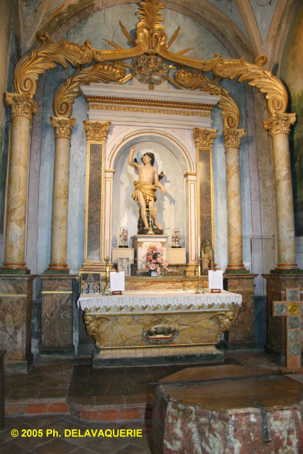 Eglise Notre-Dame de Néfiach - Chapelle de Saint Sébastien fin XViiie - début XIXe.
