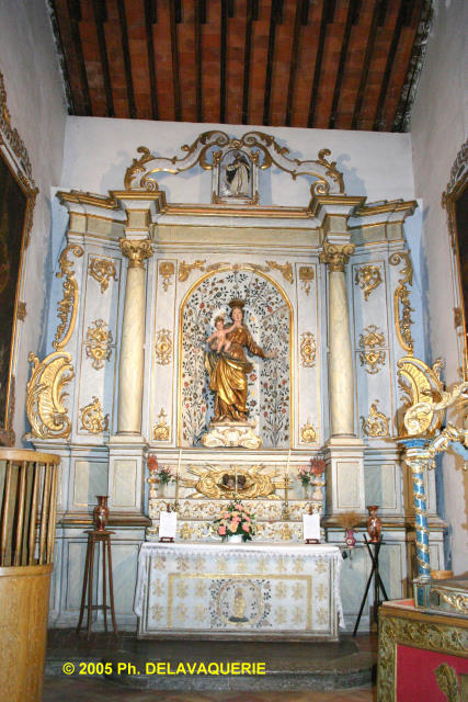 Eglise Notre-Dame de Néfiach - Chapelle du Rosaire milieu XVIIIe.
