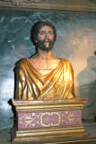 Trésor de l'église Saint Pierre de Prades - Salle des reliques : Reliquaire de St Gaudérique (1805).