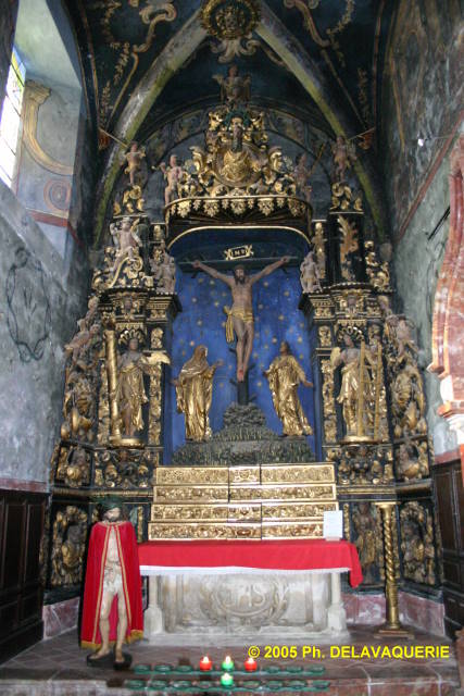 Eglise Saint André de Rivesaltes - Chapelle de la Sanch du sculpteur Michel Anglade (XVIIIe).