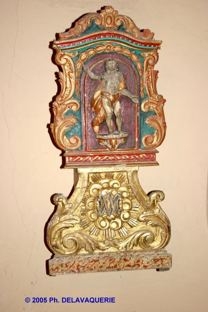 Prieuré de la Salvetat de St Féliu d'Amont - Abside : Les restes du retable.