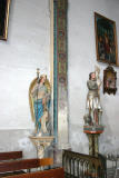 Eglise Saint André de St Féliu d'Avall - Chapelle de Notre Dame de Lourdes : statues.