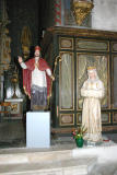 Eglise Saint André de St Féliu d'Avall - Statue de St Jacques probablement du XVIIe.