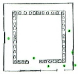 Cloître de Saint-Genis des Fontaines - Plan du lieu