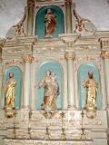 Eglise Saint-Michel de Saint-Genis des Fontaines - Retable du XIX ème avec St Joseph, une Vierge à l'Enfant et St Paul.