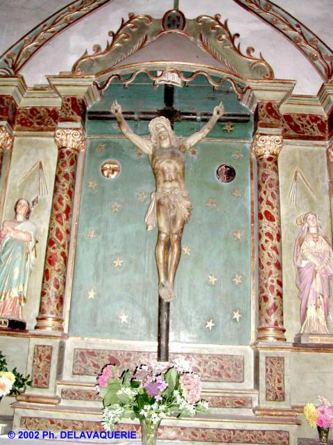 Eglise Saint-Michel de Saint-Genis des Fontaines - Retable du Christ de XIX ème.