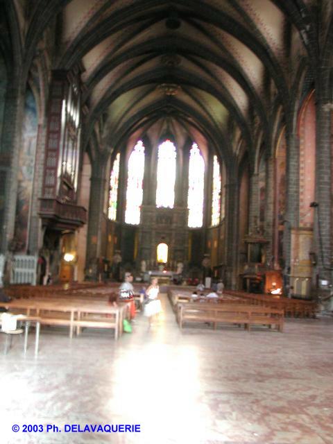 Saint Jean-Baptiste de Perpignan - Vue générale de l'intérieur.