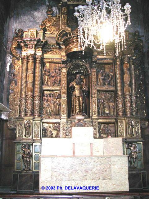 Saint Jean-Baptiste de Perpignan - Retable baroque de Saint François de Paule, XVIIè. 